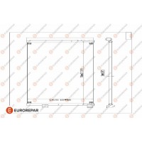 1610163580 EUROREPAR Конденсатор кондиціонера