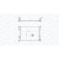 350213204400 MAGNETI MARELLI Радіатор охолодження двигуна