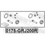 0175-GRJ200R FEBEST Ремкомплект, Гальмівний супорт