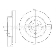 23-0488C METELLI Гальмівний диск