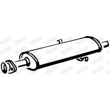 15465 WALKER Середній глушник вихлопних газів