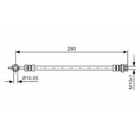 1 987 481 444 BOSCH Гальмівний шланг
