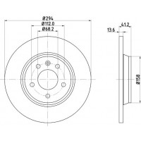8DD 355 106-661 HELLA PAGID Гальмівний диск