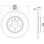 8DD 355 106-661 HELLA PAGID Гальмівний диск