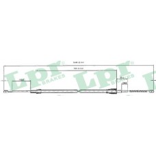 C0812B LPR Тросик, cтояночный тормоз