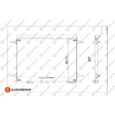 E163364 EUROREPAR Конденсатор кондиціонера