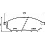 8DB 355 013-141 HELLA PAGID Комплект гальмівних колодок дисковий гальм