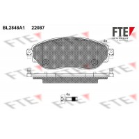 9011024 FTE Комплект гальмівних колодок дисковий гальм