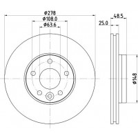 8DD 355 126-561 HELLA Гальмівний диск