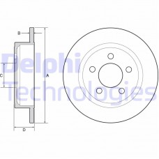 BG4648 DELPHI Гальмівний диск