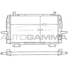 100379 AUTOGAMMA Радіатор охолодження двигуна