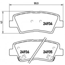 P 30 047 BREMBO Комплект гальмівних колодок дисковий гальм
