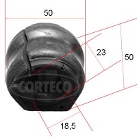 49371890 CORTECO Опора стабілізатора