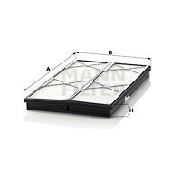 CU 3759 MANN-FILTER Фільтр повітря у внутрішньому просторі
