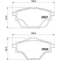 P 61 124 BREMBO Комплект гальмівних колодок дисковий гальм