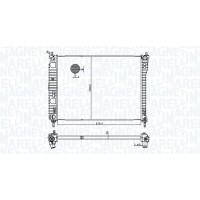 350213179800 MAGNETI MARELLI Радіатор охолодження двигуна