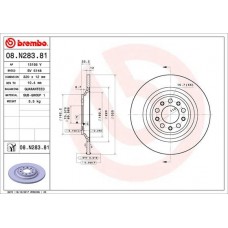 08.N283.81 BREMBO Гальмівний диск