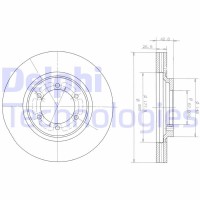 BG3936 DELPHI Гальмівний диск