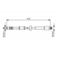 1 987 481 004 BOSCH Гальмівний шланг