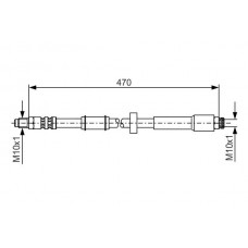 1 987 481 004 BOSCH Гальмівний шланг
