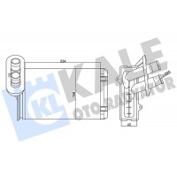 346250 KALE OTO RADYATÖR Теплообмінник обігрів салону
