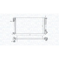 350213199700 MAGNETI MARELLI Радіатор охолодження двигуна