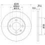 8DD 355 100-131 HELLA PAGID Гальмівний диск