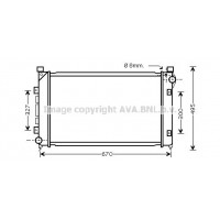 AU2163 AVA QUALITY COOLING Радіатор охолодження двигуна