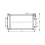 AU2163 AVA QUALITY COOLING Радіатор охолодження двигуна