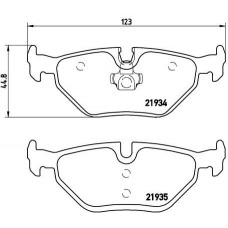 P 06 025 BREMBO Комплект гальмівних колодок дисковий гальм