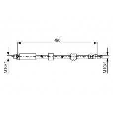 1 987 481 590 BOSCH Гальмівний шланг