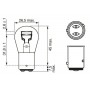 1 987 302 813 BOSCH Лампа розжарювання, фонарь сигнала тормоза