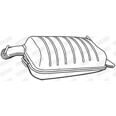 21072 WALKER Глушник вихлопних газів кінцевий