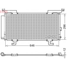DCN36004 DENSO Конденсатор кондиціонера