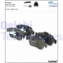 LP2152 DELPHI Комплект гальмівних колодок дисковий гальм