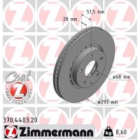 370.4403.20 ZIMMERMANN Гальмівний диск