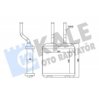 346685 KALE OTO RADYATÖR Теплообмінник обігрів салону
