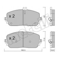 22-1194-0 METELLI Комплект гальмівних колодок дисковий гальм