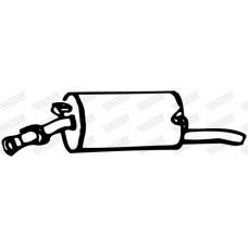 12694 WALKER Глушник вихлопних газів кінцевий