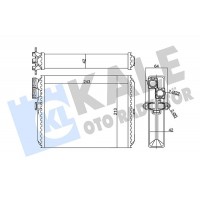 346430 KALE OTO RADYATÖR Теплообмінник обігрів салону