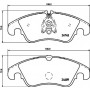 8DB 355 013-751 HELLA PAGID Комплект гальмівних колодок дисковий гальм