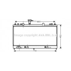 MZ2163 AVA QUALITY COOLING Радіатор охолодження двигуна