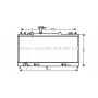 MZ2163 AVA QUALITY COOLING Радіатор охолодження двигуна