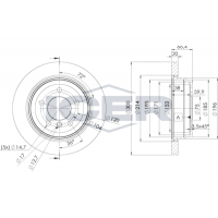 78BD1974-2 ICER Гальмівний диск