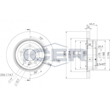78BD1974-2 ICER Гальмівний диск