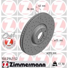 150.2947.52 ZIMMERMANN Гальмівний диск