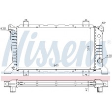 62241A NISSENS Радіатор охолодження двигуна