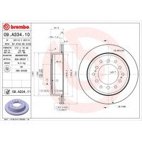 09.A334.11 BREMBO Гальмівний диск