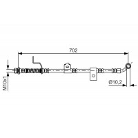 1 987 481 603 BOSCH Гальмівний шланг