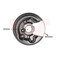 5839374 VAN WEZEL Відбивач диск гальмівного механізму
